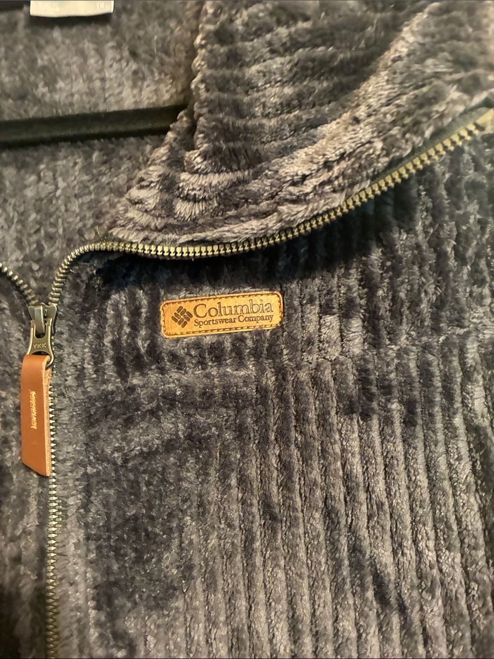 Columbia Plush Ribbed Zip Jacket - Charcoal - Picture 6 of 6